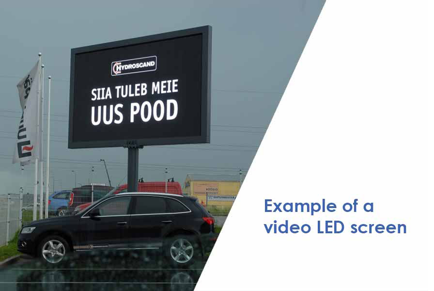 Example of a video LED screen